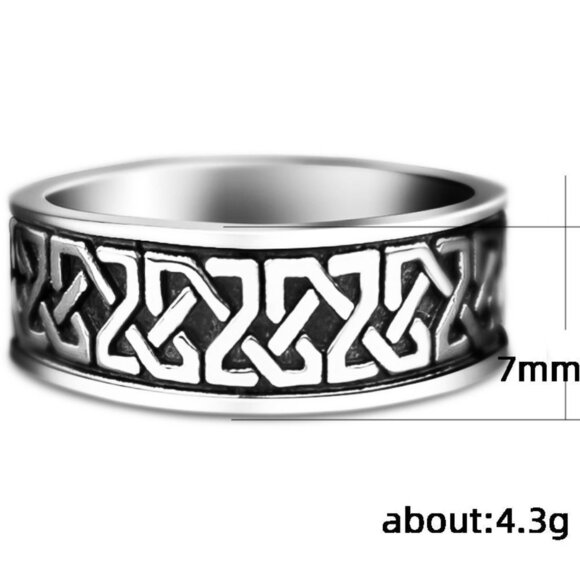 ⚡925 Silver Plated Punk Sport Style Fashion Ring Hip Hop Men Ring, MLNN1… - Picture 2 of 2